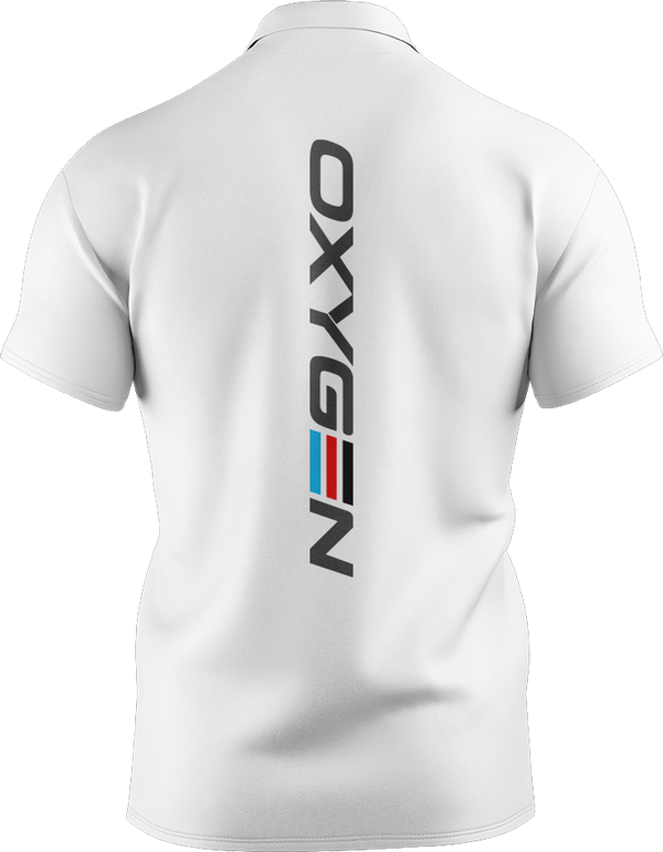 Oxygen Mens Core Performance Polo Style 2 Back Print