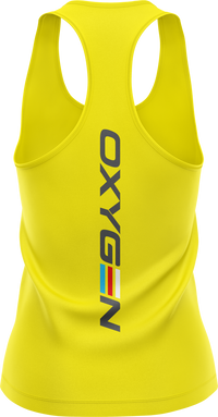 Oxygen Ladies Raceback Singlet Style 2 Back Print