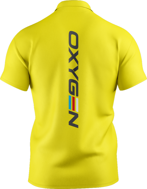 Oxygen Mens Core Performance Polo Style 1 Back Print