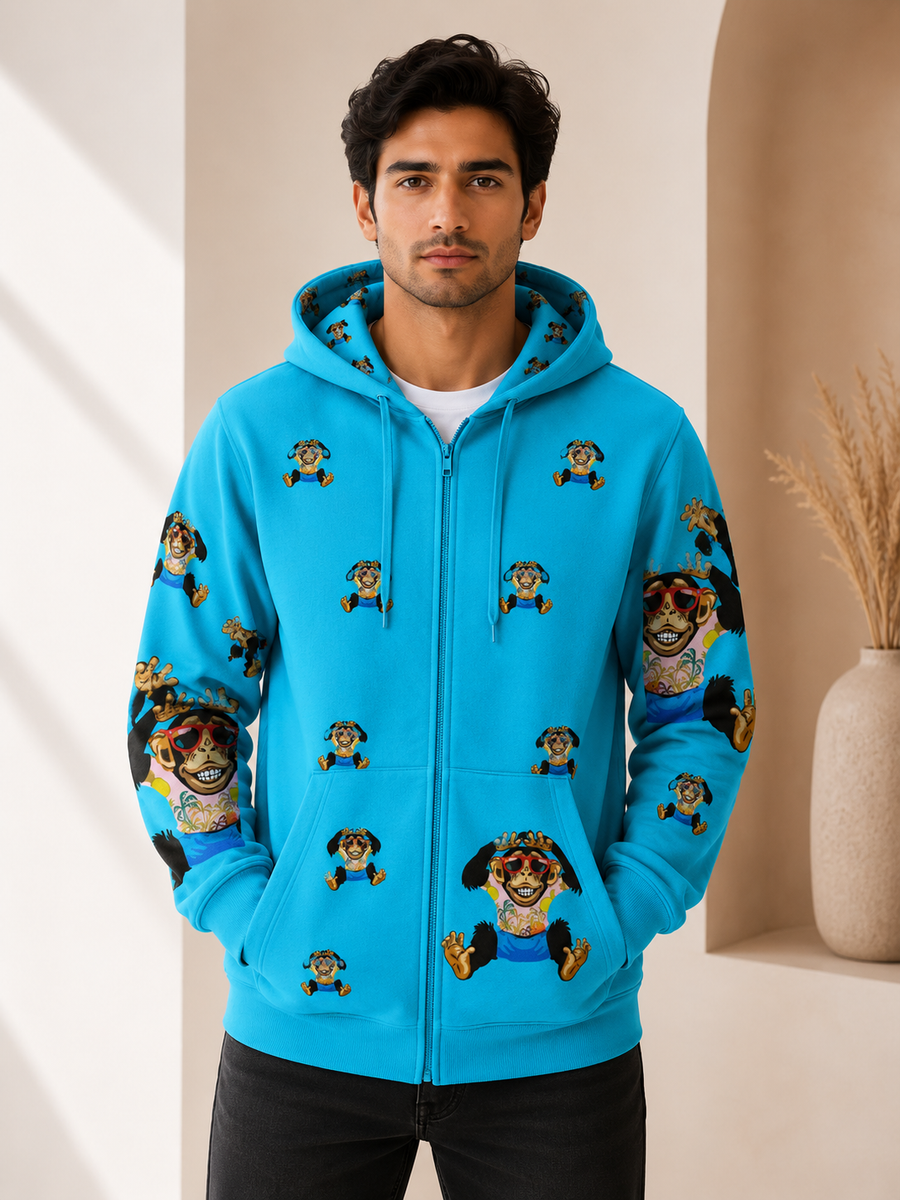 Cheeky Monkey Full Zip Hoodies Jacket