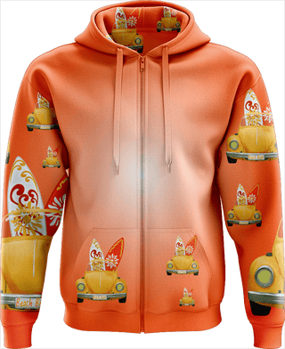 Beach Bum Full Zip Hoodies Jacket - fungear.com.au