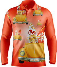 Beach Bum Men's Polo. Long or Short Sleeve - fungear.com.au