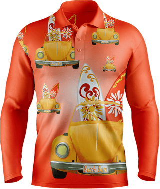 Beach Bum Men's Polo. Long or Short Sleeve - fungear.com.au