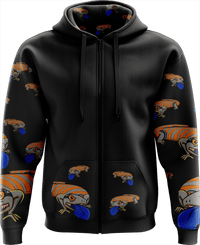 Bluey Lizard Full Zip Hoodies Jacket - fungear.com.au