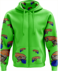 Bluey Lizard Full Zip Hoodies Jacket - fungear.com.au