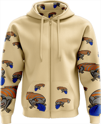 Bluey Lizard Full Zip Hoodies Jacket - fungear.com.au
