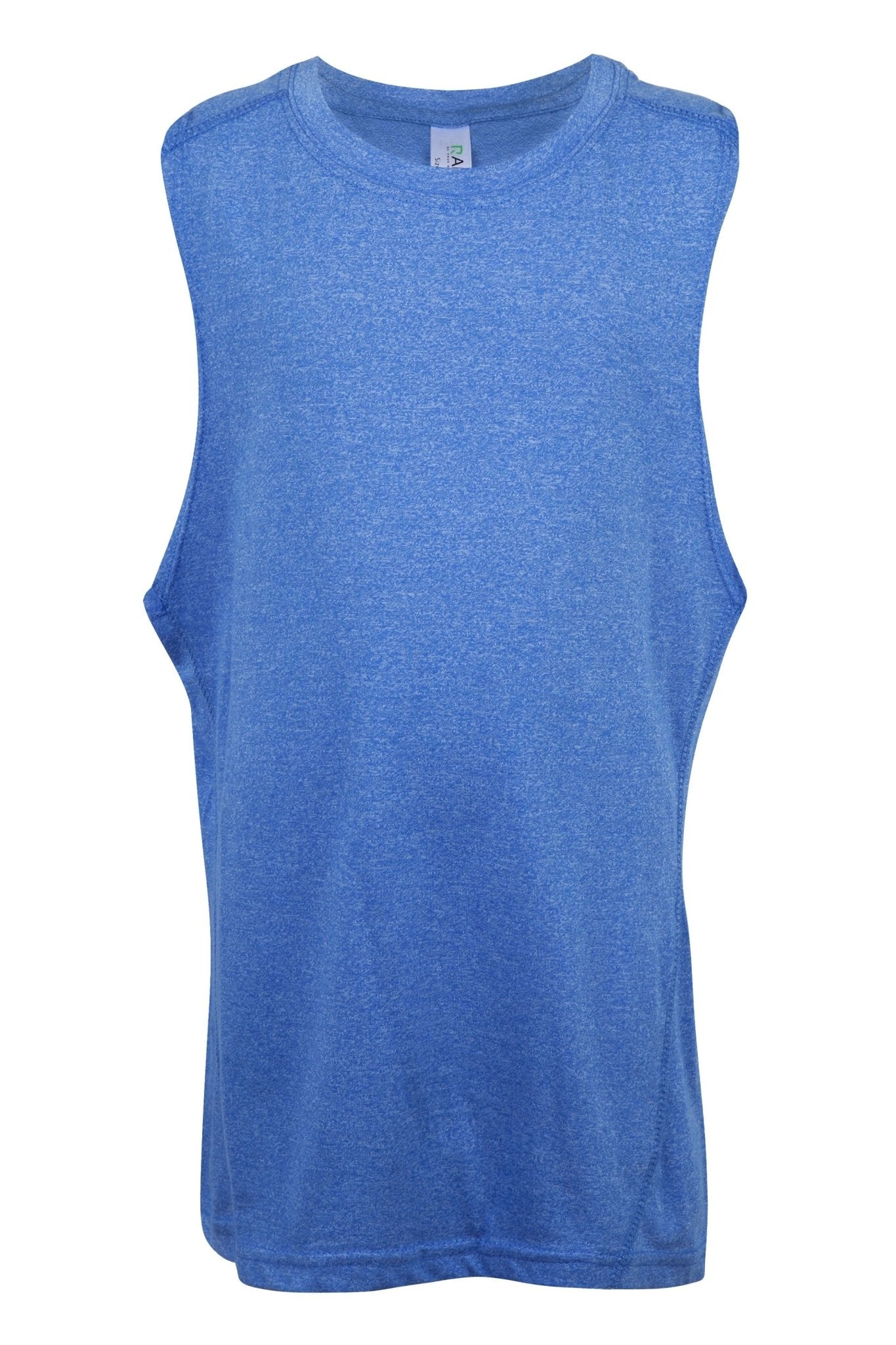 Boys Heather SLEEVELESS Tee - Greatness Range - kustomteamwear.com