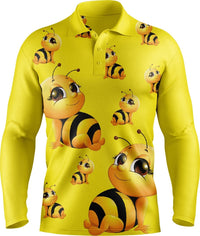 Buzz Bee Men's Long Sleeve Polo - kustomteamwear.com