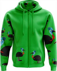 Casanova Cassowary Full Zip Hoodies Jacket - fungear.com.au