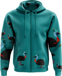 Casanova Cassowary Full Zip Hoodies Jacket - fungear.com.au