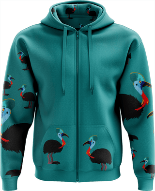 Casanova Cassowary Full Zip Hoodies Jacket - fungear.com.au