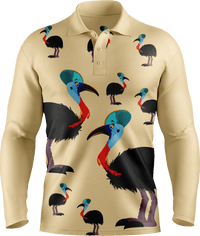 Casanova Cassowary Men's Polo. Long or Short Sleeve - fungear.com.au