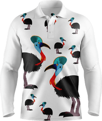 Casanova Cassowary Men's Polo. Long or Short Sleeve - fungear.com.au