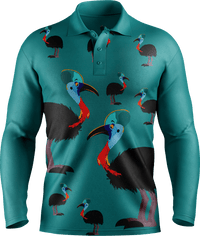 Casanova Cassowary Men's Polo. Long or Short Sleeve - fungear.com.au