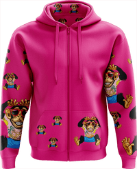 Cheeky Monkey Full Zip Hoodies Jacket - fungear.com.au