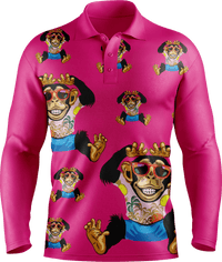 Cheeky Monkey Men's Polo. Long or Short Sleeve - fungear.com.au