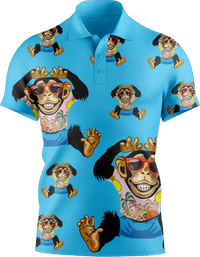 Cheeky Monkey Men's Short Sleeve Polo - fungear.com.au