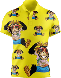 Cheeky Monkey Men's Short Sleeve Polo - fungear.com.au
