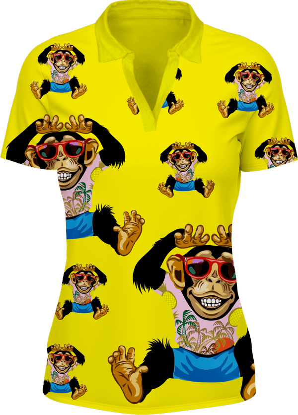 Cheeky Monkey Women's Polo - fungear.com.au