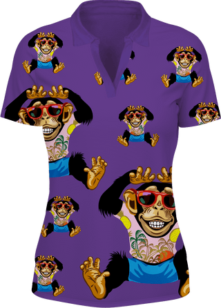 Cheeky Monkey Women's Polo - fungear.com.au