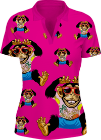 Cheeky Monkey Women's Polo - fungear.com.au