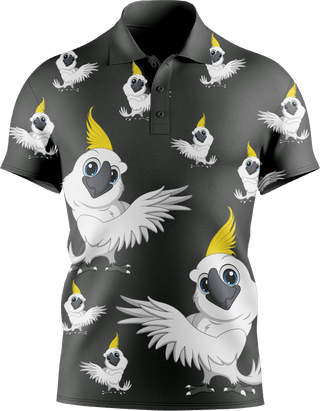 Cockatoo Men's Short Sleeve Polo - fungear.com.au