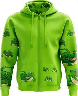 Crazy Croc Full Zip Hoodies Jacket - fungear.com.au