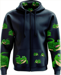 Crazy Croc Full Zip Hoodies Jacket - fungear.com.au