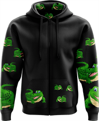 Crazy Croc Full Zip Hoodies Jacket - fungear.com.au