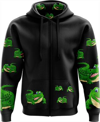 Crazy Croc Full Zip Hoodies Jacket - fungear.com.au