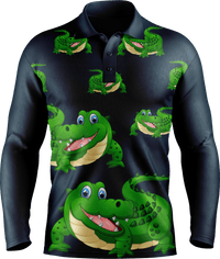 Crazy Croc Men's Polo. Long or Short Sleeve - fungear.com.au