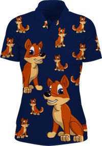 Daft Dingo Women's Polo - fungear.com.au