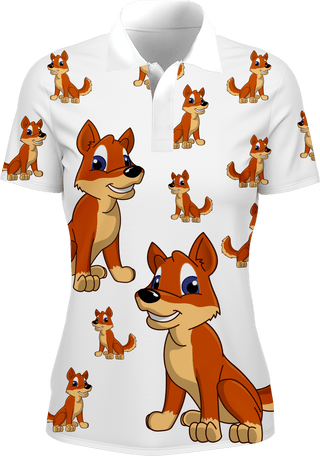 Daft Dingo Women's Polo - fungear.com.au