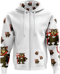 Devil Wears Fungear Full Zip Hoodies Jacket - fungear.com.au
