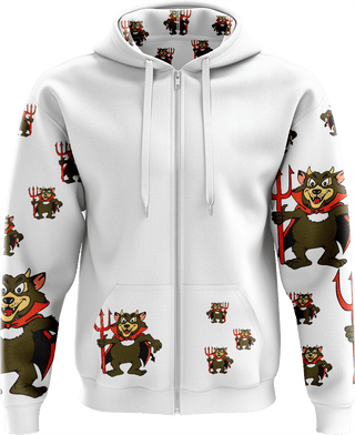 Devil Wears Fungear Full Zip Hoodies Jacket - fungear.com.au