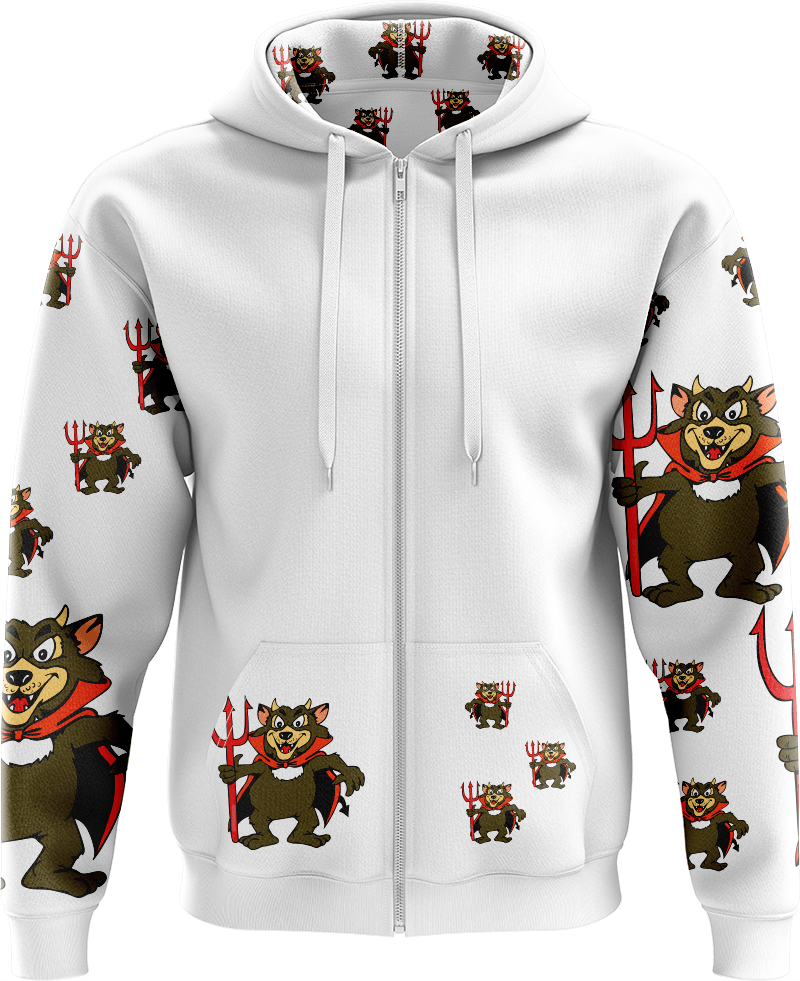 Devil Wears Fungear Full Zip Hoodies Jacket - fungear.com.au