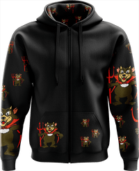 Devil Wears Fungear Full Zip Hoodies Jacket - fungear.com.au