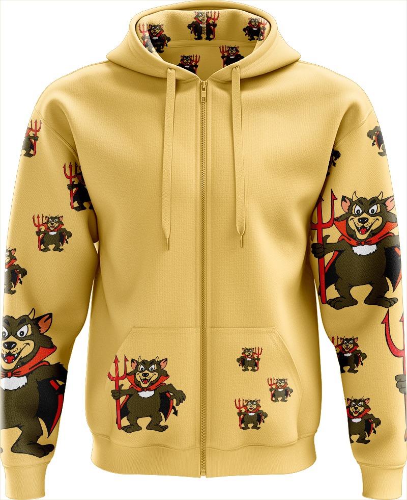 Devil Wears Fungear Full Zip Hoodies Jacket - fungear.com.au