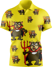 Devil Wears Fungear Men's Short Sleeve Polo - fungear.com.au