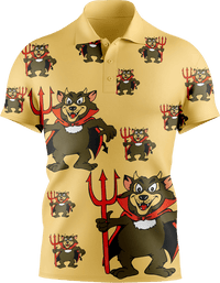 Devil Wears Fungear Men's Short Sleeve Polo - fungear.com.au