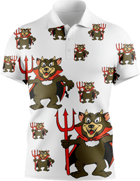 Devil Wears Fungear Men's Short Sleeve Polo - fungear.com.au