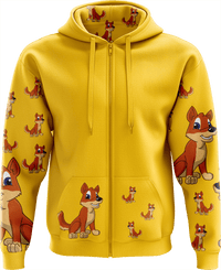 Dizzie Dingo Full Zip Hoodies Jacket - fungear.com.au