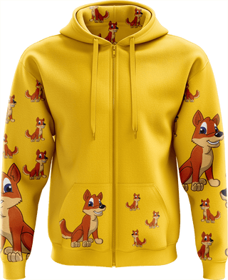 Dizzie Dingo Full Zip Hoodies Jacket - fungear.com.au