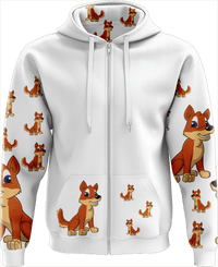 Dizzie Dingo Full Zip Hoodies Jacket - fungear.com.au
