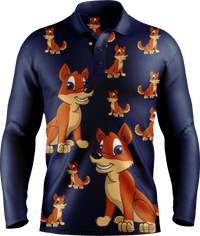 Dizzie Dingo Men's Polo. Long or Short Sleeve - fungear.com.au