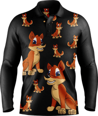 Dizzie Dingo Men's Polo. Long or Short Sleeve - fungear.com.au