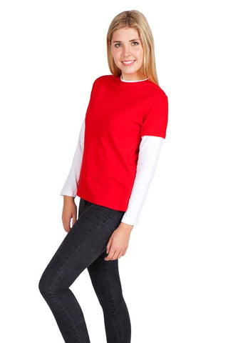 Double Sleeve & Rib T-Shirt - kustomteamwear.com
