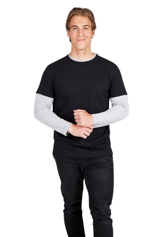 Double Sleeve & Rib T-Shirt - kustomteamwear.com