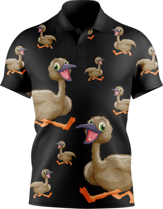 Effie Emu Men's Short Sleeve Polo - fungear.com.au
