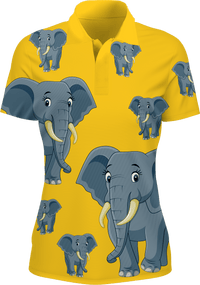 Ellie Elephant Women's Polo - fungear.com.au